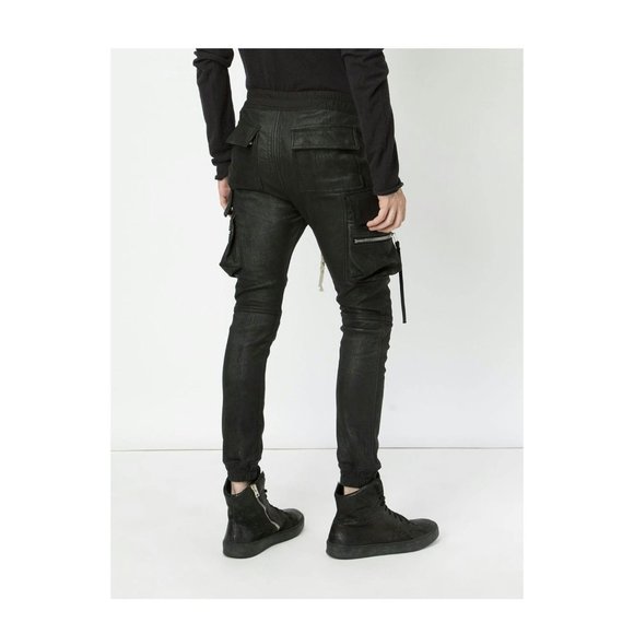 Rick Owens Lambskin Cargo Joggers - Picture 4 of 7